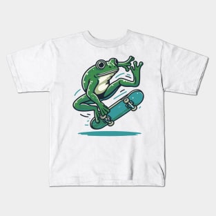 Skater Frog Kids T-Shirt